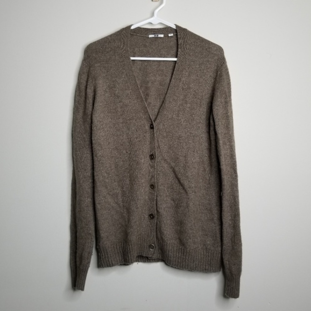 Uniqlo wool blend button up sweater Medium